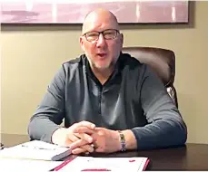  ??  ?? Moose Jaw Warriors general manager Alan Millar addresses fans on the team’s Twitter account prior to the 2020 WHL Bantam Draft.