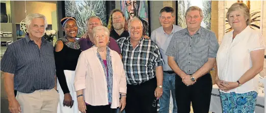  ?? Picture: ROB KNOWLES ?? PROUD KENTONITES: The board of the Kenton/Bushman’s Chamber of Business and Tourism were elected at the AGM, held at the House Planner in Kenton last Thursday evening. They are, from left, Chester Wilmot, Nomawethu Ngangqu, Erica McNulty, Justin...