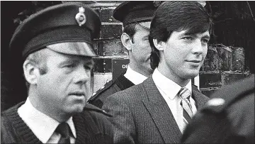  ?? Picture: ANGLIA PRESS AGENCY ?? SMIRKING SHOOTER: Jeremy Bamber, then aged 25, during his trial in October 1986