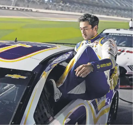  ?? JOHN RAOUX/ AP ?? Chase Elliott will climb into his car Sunday to begin defense of his Cup Series championsh­ip in the Daytona 500.