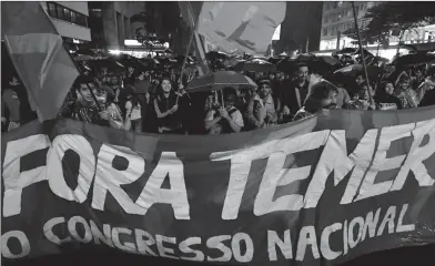  ??  ?? RIO DE JANEIRO. Una de las protestas de anoche.