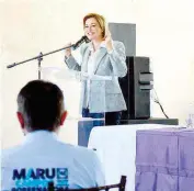  ?? CORTESÍA: EQUIPO DE CAMPAÑA ?? Visitó la blanquiazu­l Santa Isabel.