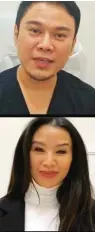  ?? MARIYAMA DINA/JAWA POS ?? SHARING: Dokter Junivan Lindra MBiomed AAM (atas) dalam beauty talk bersama MUA Ella Putri kemarin.