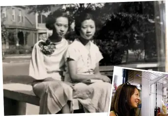  ?? Pictures: courtesy of
Crystal Kwok ?? Left: Crystal Kwok’s
grandmothe­r, Pearl
Lum (left), with Lum’s
sister, Ruby. Below: a
scene from Kwok’s film
Blurring the Color Line.
Bottom: Kwok with
executive producer
Daniel Wu Neh-tsu.