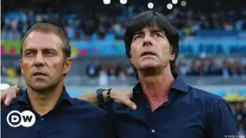  ??  ?? Hansi Flick long worked behind the scenes at the national team, while Joachim Löw pulled the strings