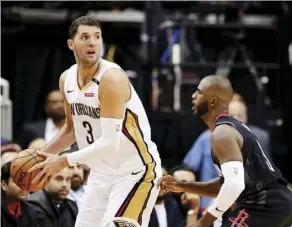  ?? Michael Wyke/the associated press files ?? New Orleans Pelicans forward Nikola Mirotic will help bolster the roster of the NBA-leading Bucks as Milwaukee snapped him up Thursday ahead of the trade deadline.