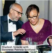  ?? ?? Shailesh Solanki with Baroness Patricia Scotland