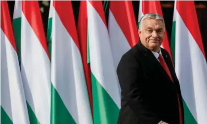  ?? Photograph: Bernadett Szabó/Reuters ?? Hungary has fallen to 73rd out of 140 countries in an internatio­nal ranking on the rule of law under Viktor Orbán.