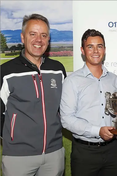  ??  ?? Pictured at the official launch of Dundalk Golf Club’s Annual Senior Scratch Cup, to be played next Sunday, were holder) and Captain Mickey Coburn.