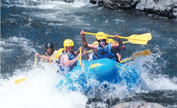  ?? RAFT CALIFORNIA HANDOUT PHOTO ?? Raft California will take you into the rapids of the South Fork of the American River, an hour east of Sacramento.