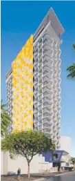  ??  ?? The tower proposed for 21 Orchid Ave, Surfers Paradise.