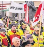  ?? FOTO: DPA ?? In zahlreiche­n Städten in Deutschlan­d wurde gestreikt.