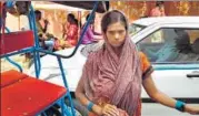  ?? HT PHOTO ?? Devi took to rickshaw pulling to supplement family income.