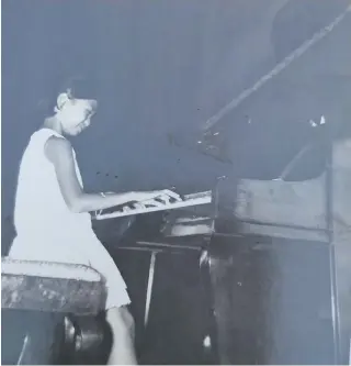  ?? ?? Azarcon learned to play the piano when she was only three years old.