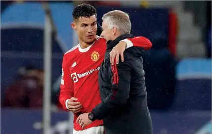  ?? ?? Ole Gunnar Solskjaer desmentiu a alegada conversa e garantiu que os diálogos com Ronaldo são privados