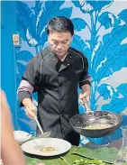  ??  ?? Chef Ian Kittichai of Bangkok’s Issaya Siamese Club.