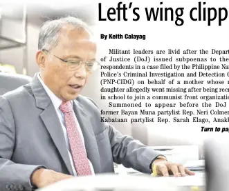  ?? DAVID JOHN CUBANGBANG ?? Guided by vision Energy Secretary Al Cusi’s vision of exploratio­n projects dotting the country and contributi­ng to energy self-sufficienc­y may just be realized when areas off Palawan are opened to miners.