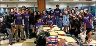  ?? SUBMITTED PHOTO ?? Conestoga High School students after launching a successful new voter registrati­on drive. They will receive a commendati­on from Gov. Tom Wolf.