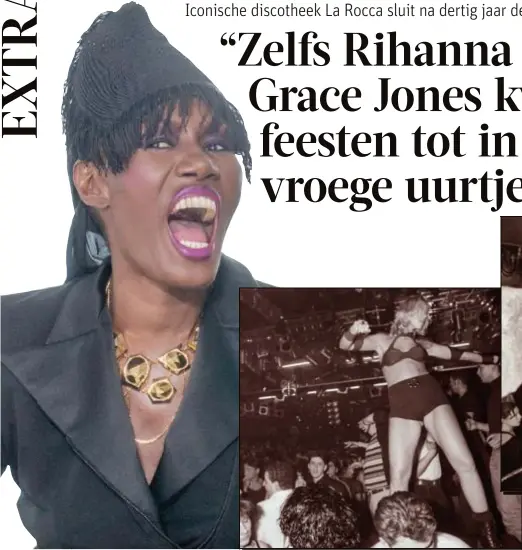  ?? FOTO MEDIAHUIS FOTO'S JORIS HERREGODS ?? Grace Jones.