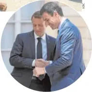  ??  ?? Emmanuel Macron recibe a Pedro Sánchez en París