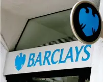  ?? AP ?? Barclays said income from its markets business in the first quarter rose 8 per cent compared with a year ago. —