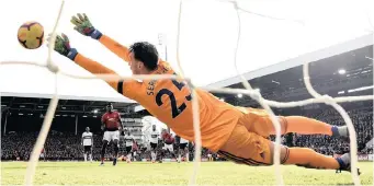  ?? | Reuters ?? MANCHESTER United’s Paul Pogba scores their third goal from the penalty spot against Fulham. The team hope to keep their unbeaten run alive against PSG tonight. SEE INSIDE FOR MORE.