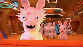 ??  ?? Rabbids Invasion, Ubisoft’s animated series based on its Raving Rabbids videogame franchise. Its creator, Ubisoft Animation Studio, is switching to Blender for future TV projects.