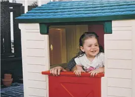  ?? PROVIDED BY JENNIFER ROSNER ?? Jennifer Rosner, playing house as a little girl, back in a day before stay-at-home orders.