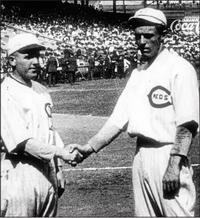  ?? LIBRARY AND ARCHIVES CANADA ?? A frame grab from recently discovered British Canadian Pathe newsreel footage of the 1919 World Series between the White Sox and Reds.