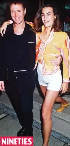  ??  ?? NINETIES Early days: The star in 1987 Rock wife: With husband Simon
