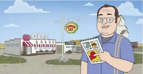  ?? THE COMEDY NETWORK/THE CANADIAN PRESS ?? The 2000s hit television comedy Corner Gas cleans up nicely for its turn as an adult cartoon show set to debut in April. Expect an even greater emphasis on fantasy as creator Brent Butt takes advantage of animation’s creative freedoms.