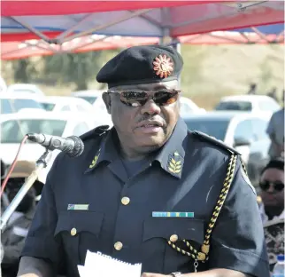  ?? Photo: Nampa ?? Campaign peacefully… Police chief Sebastian Ndeitunga.