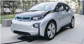  ??  ?? The Qualcomm Halo is one of a number of technologi­es using wireless charging systems to power electric vehicles.
