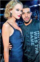  ??  ?? Taylor Swift and Drake
