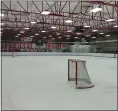  ?? CHRIS LILLSTRUNG — THE NEWS-HERALD ?? Thornton Park sits idle prior to the Mentor-Shaker Heights hockey game Feb. 1.