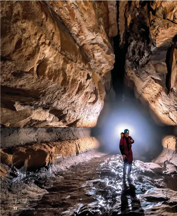  ??  ?? Go river caving in Meghalaya's Krem Mawpun.