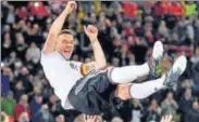  ?? AP PHOTO ?? Lukas Podolski’s winner against England on Wednesday was his 49th goal for Germany.
