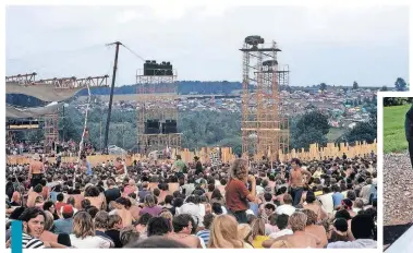  ??  ?? Aug. 17, 1969, at the Woodstock Music and Art Fair.