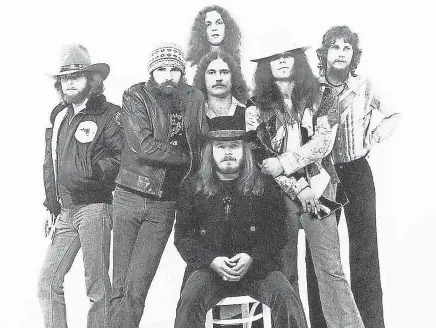  ?? MCA ARCHIVES MCA ARCHIVES ?? Members of Lynyrd Skynyrd in a photo taken for their 1977 album “Street Survivors.”