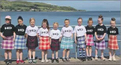  ?? Photograph: Kenny Craig. ?? The young Highland dancers who stepped out to boost the playpark campaign.