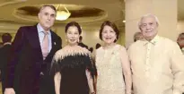  ??  ?? and Amylou Aarts with Davao Museum president Sylvia Lorenzana and Lito Lorenzana