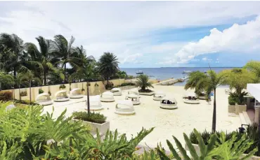  ??  ?? BE Resort Mactan’s beach and its interior design resonate with a youthful vibe.