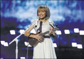  ?? PAUL DRINKWATER/NBC ?? Grace VanderWaal not only won “America’s Got Talent” but generated enough interest to add a fourth show to three promised as part of her prize package, Thursday through Oct. 30 at Planet Hollywood.