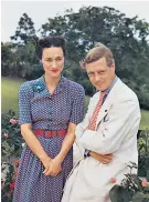  ??  ?? Majesty is sexually abnormal’: Wallis Simpson and Edward VIII