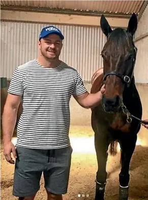  ??  ?? All Blacks flanker Sam Cane with the Chris Waller-trained Winx. Both are running in Sydney on Saturday.