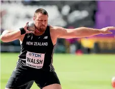  ?? PHOTO: PHOTOSPORT ?? Tom Walsh won the shot put title at the world championsh­ips in London.