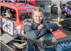  ??  ?? Kendyll Ashton is one of the few females racing super stock cars.