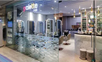  ?? SAMUEL ISAAC CHUA/THE EDGE SINGAPORE ?? Palette Hair Salon opened last September and occupies two units with a total strata area of about 1,000 sq ft