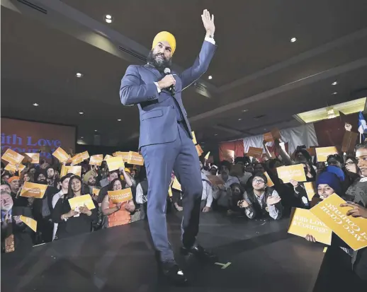  ?? – Archives ?? Jagmeet Singh aura de la difficulté à s’adapter à la scène politique fédérale.