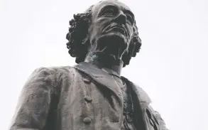  ?? LAURA PEDERSEN / NATIONAL POST ?? Scottish economist Adam Smith believed we are hardwired to venerate powerful people — like Sir John A. MacDonald, above— and we should fight that impulse.